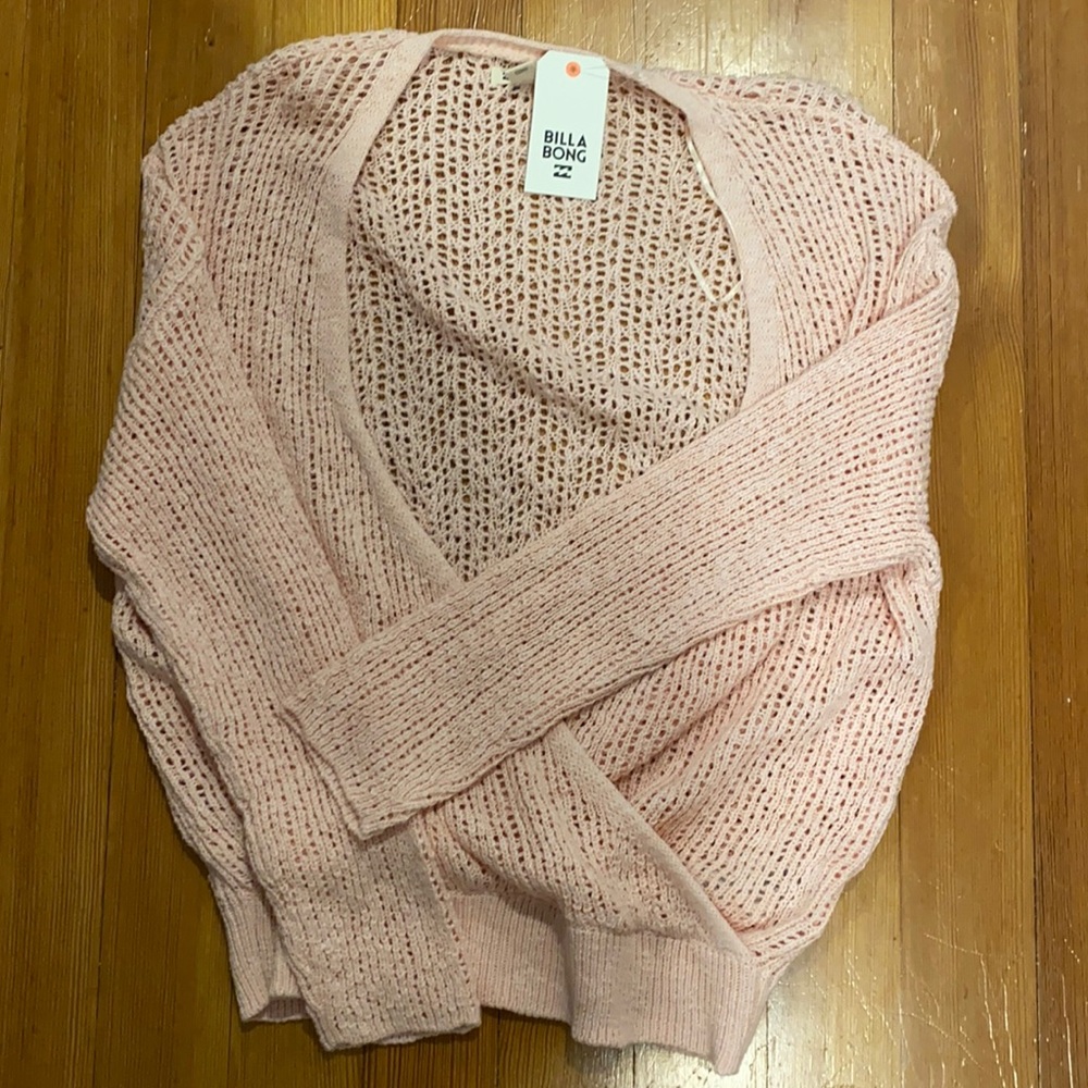 Billabong pink holy sweater